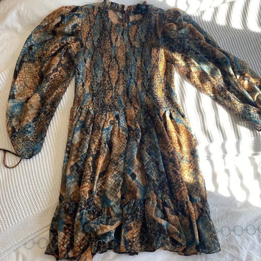 Olivaceous Brown Fall Dress - Picture 1 of 2